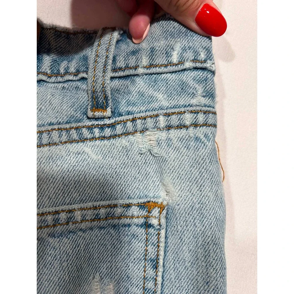 Vintage Levis 550 Orange Tab Relaxed Fit Light Wash Distressed Jeans W34 L32